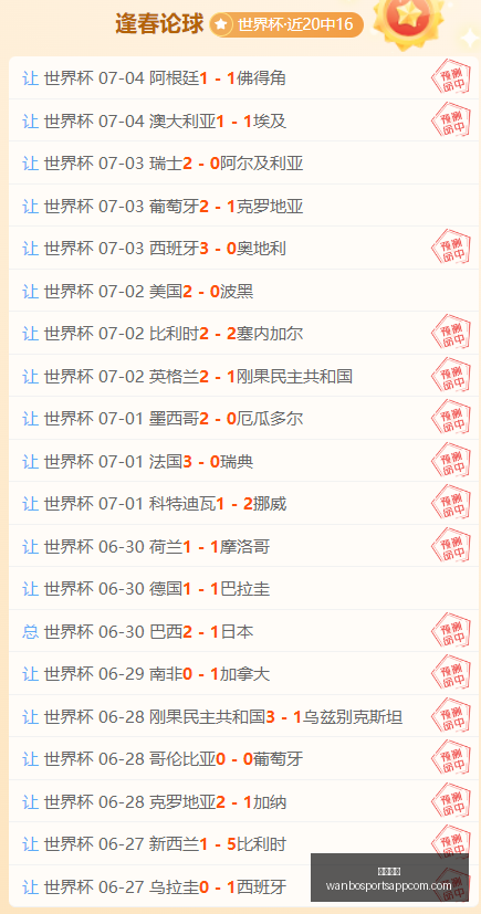 世界杯,场净胜盘点,场精准比分,万博体育官网,万博体育App,万博体育直播,万博体育平台,万博体育中心